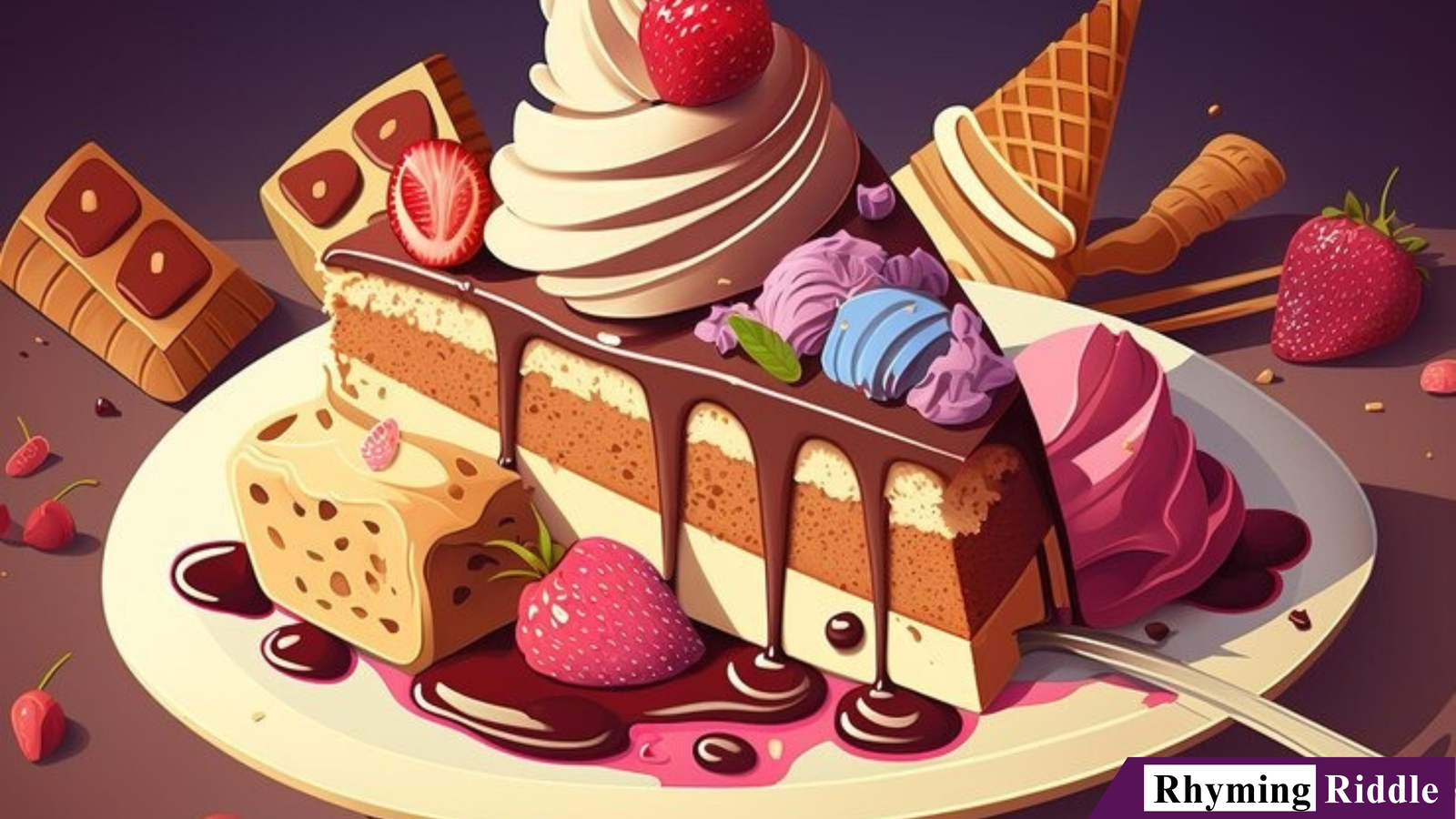 250+ Unique "Dessert Rhyming Riddles" with Answers