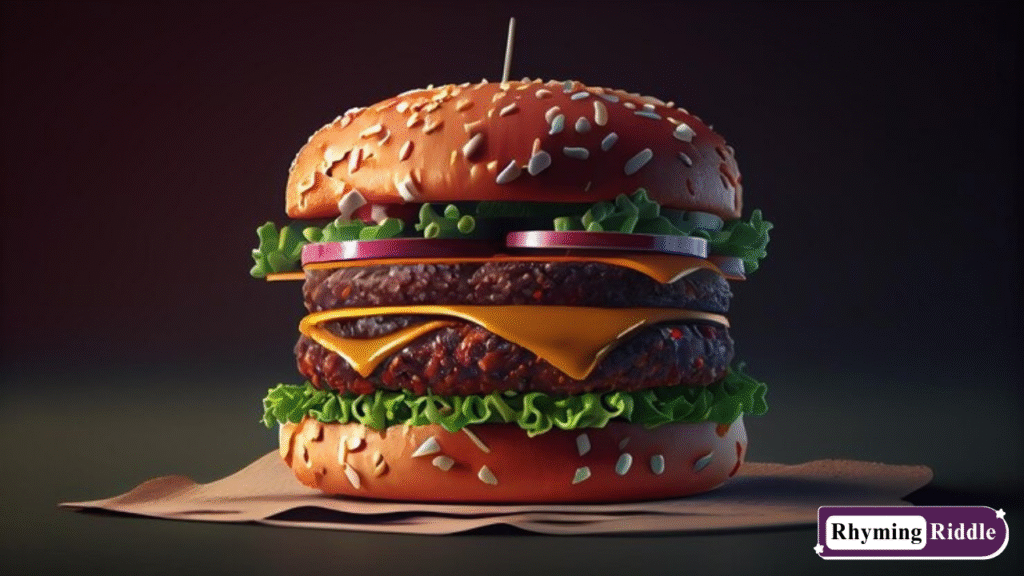 150+ Fun Burger Rhyming Riddles (with Answers)