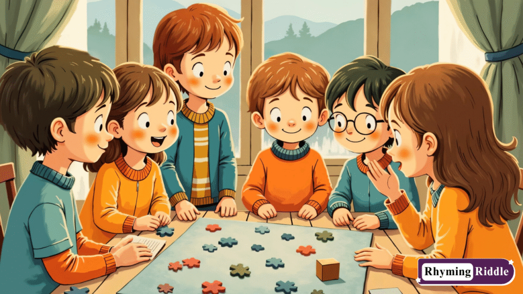 Indoor Scavenger Hunt Rhyming Riddles