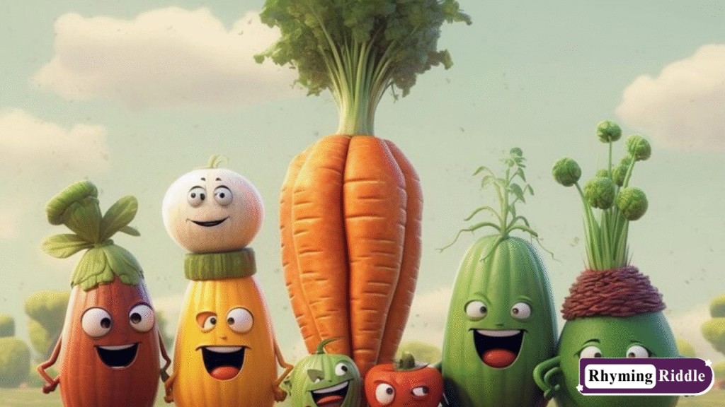 Vegetable Rhyming Riddles