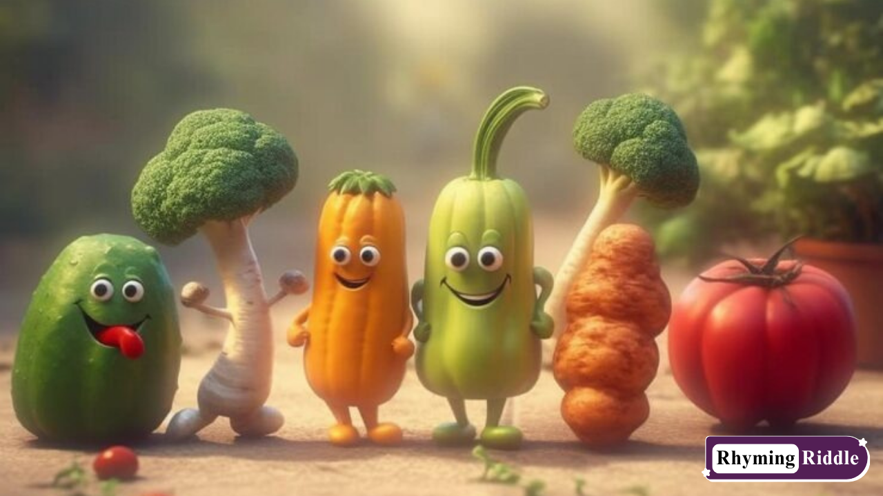 Vegetable Rhyming Riddles